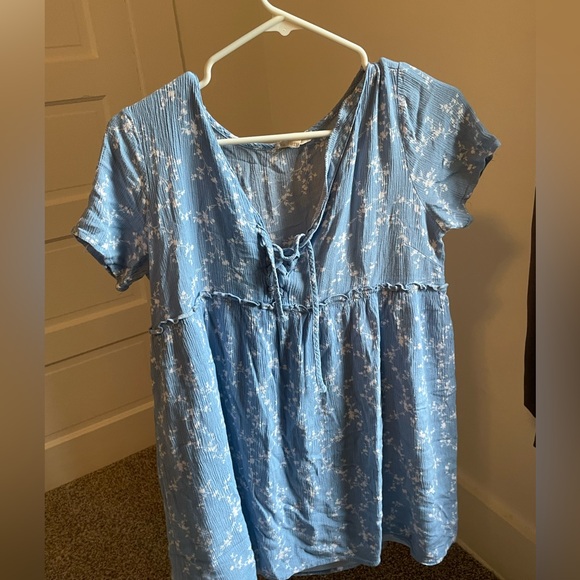 La Hearts Light Blue Floral Dress - Picture 1 of 3